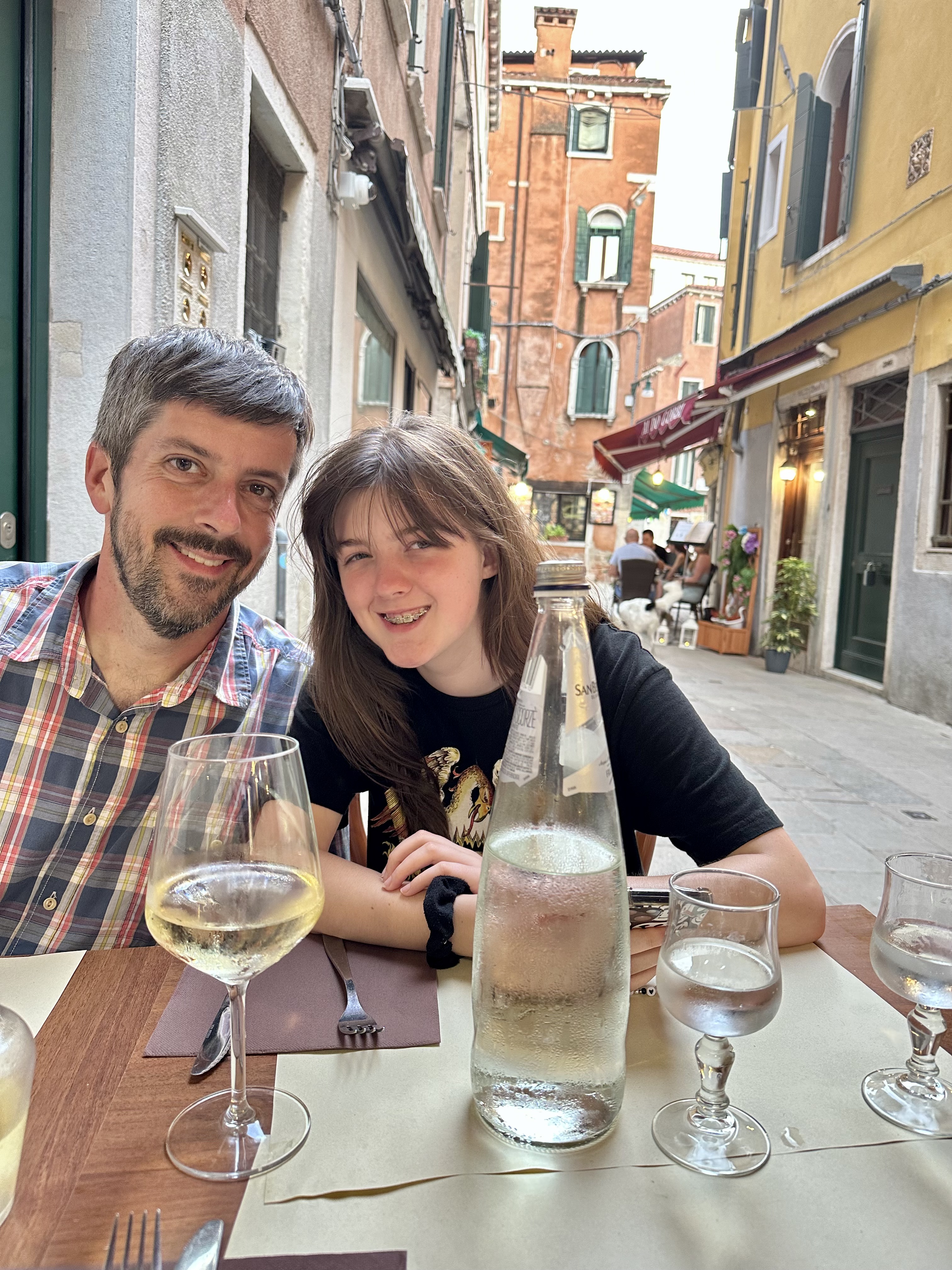 Will and Anna in Venice, Italy; July 2023. 